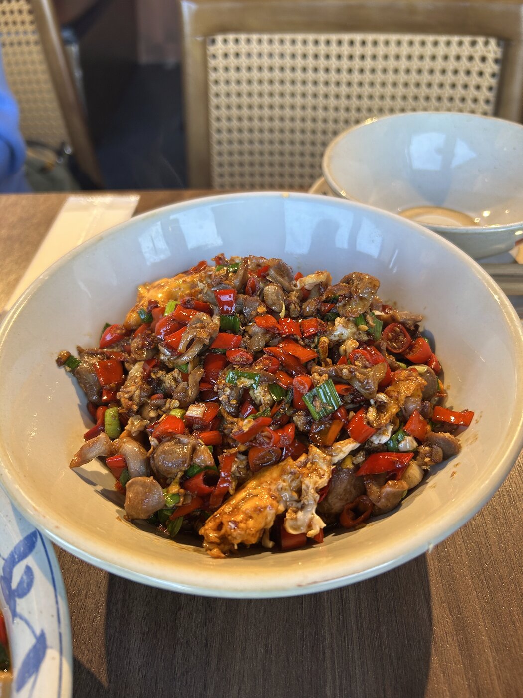 味上湖南菜館のもつ系炒め物