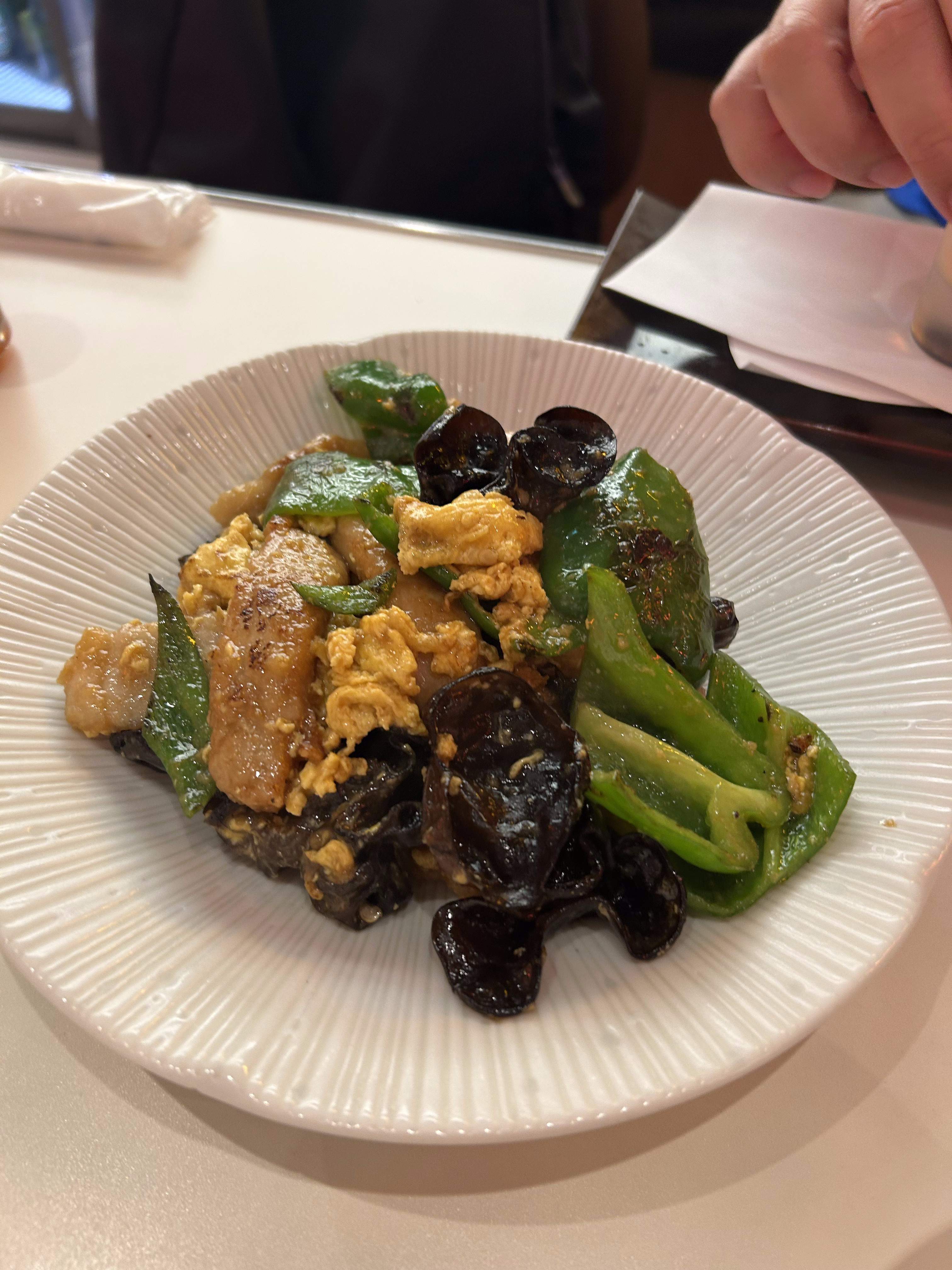 エビ中華シンシンの卵ときくらげの炒め物(木須肉系)