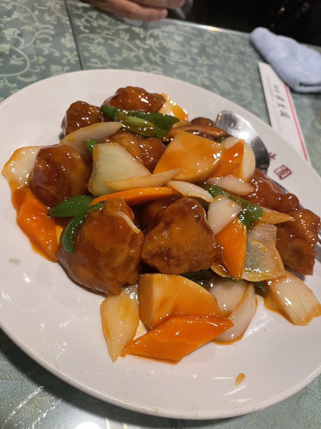東生園 古老肉 甘酢肉